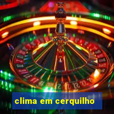 clima em cerquilho