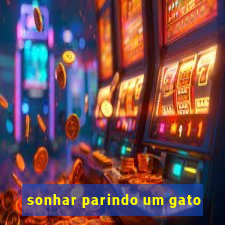 sonhar parindo um gato