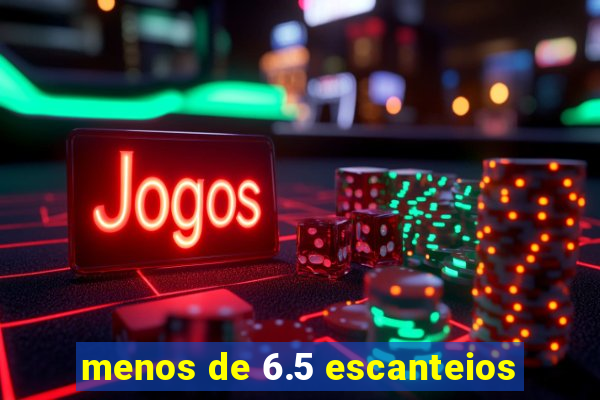 menos de 6.5 escanteios