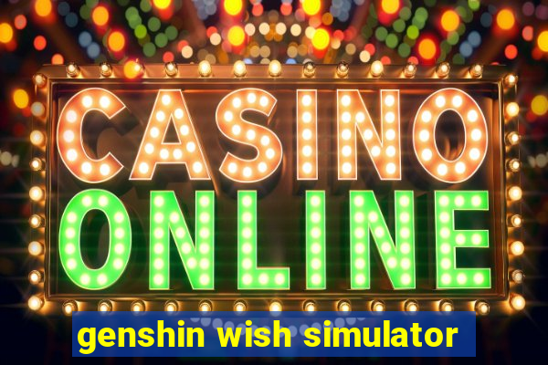 genshin wish simulator