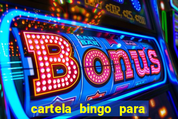 cartela bingo para cha de cozinha imprimir gratis