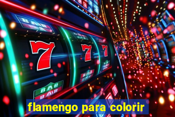 flamengo para colorir