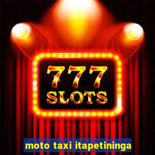 moto taxi itapetininga