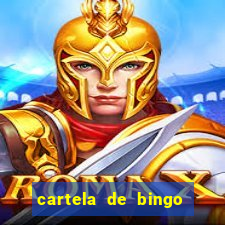 cartela de bingo pra imprimir