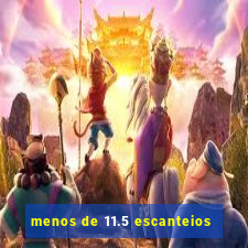 menos de 11.5 escanteios