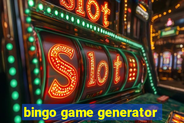 bingo game generator