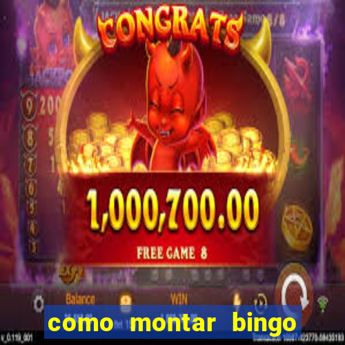 como montar bingo brinquedos toia