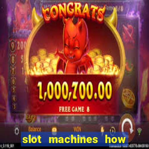 slot machines how to play