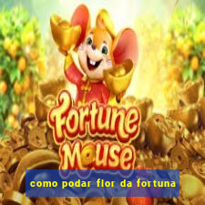 como podar flor da fortuna