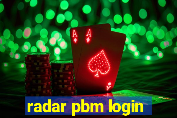 radar pbm login