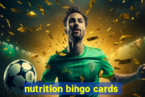 nutrition bingo cards