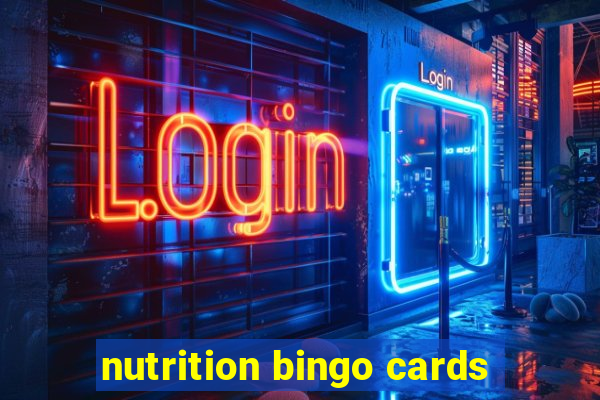 nutrition bingo cards