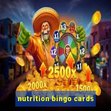 nutrition bingo cards