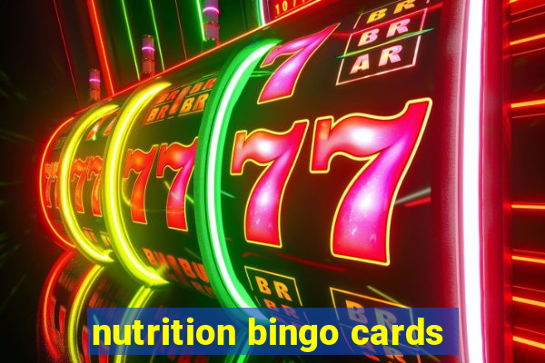 nutrition bingo cards