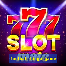 football bingo game - play now