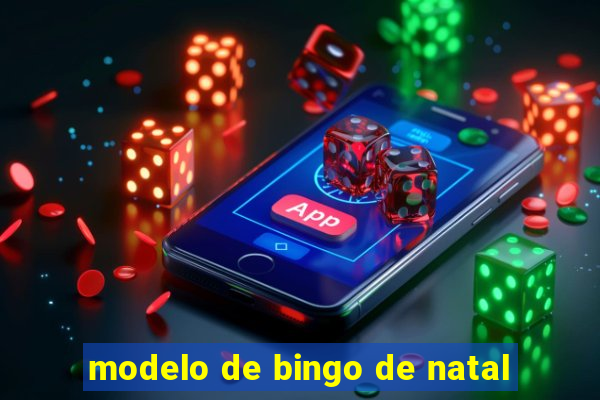 modelo de bingo de natal