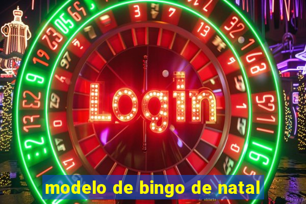 modelo de bingo de natal