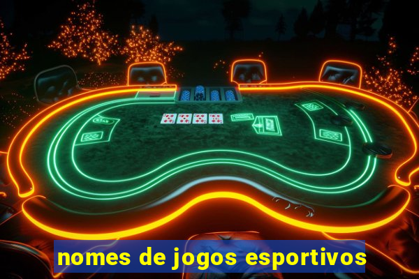 nomes de jogos esportivos