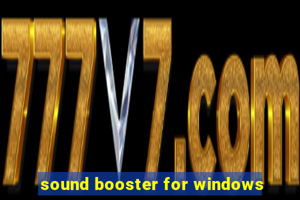 sound booster for windows