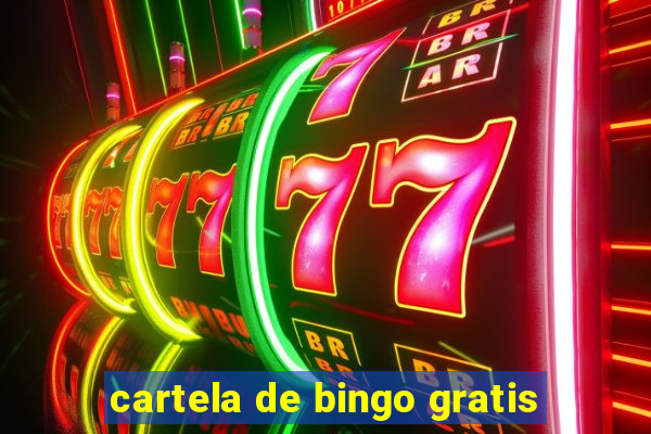 cartela de bingo gratis