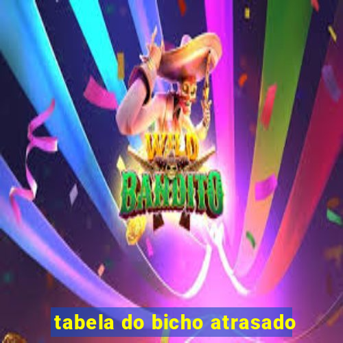 tabela do bicho atrasado