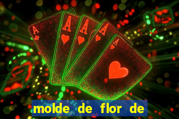 molde de flor de eva grande para imprimir