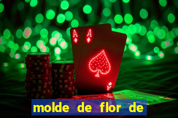 molde de flor de eva grande para imprimir