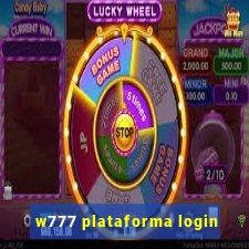 w777 plataforma login