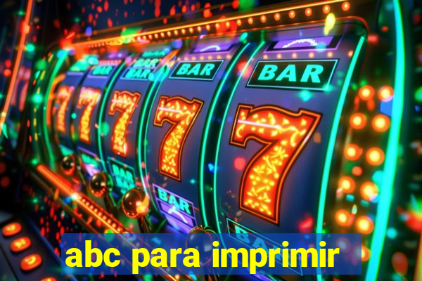 abc para imprimir