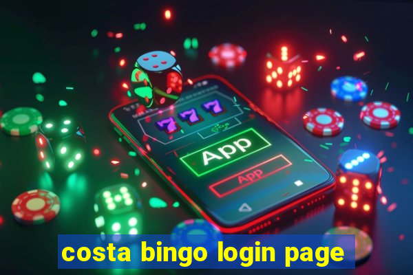 costa bingo login page