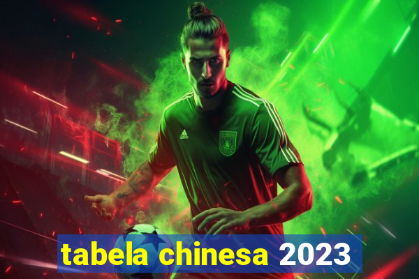 tabela chinesa 2023