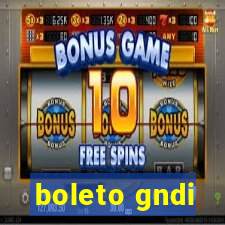 boleto gndi