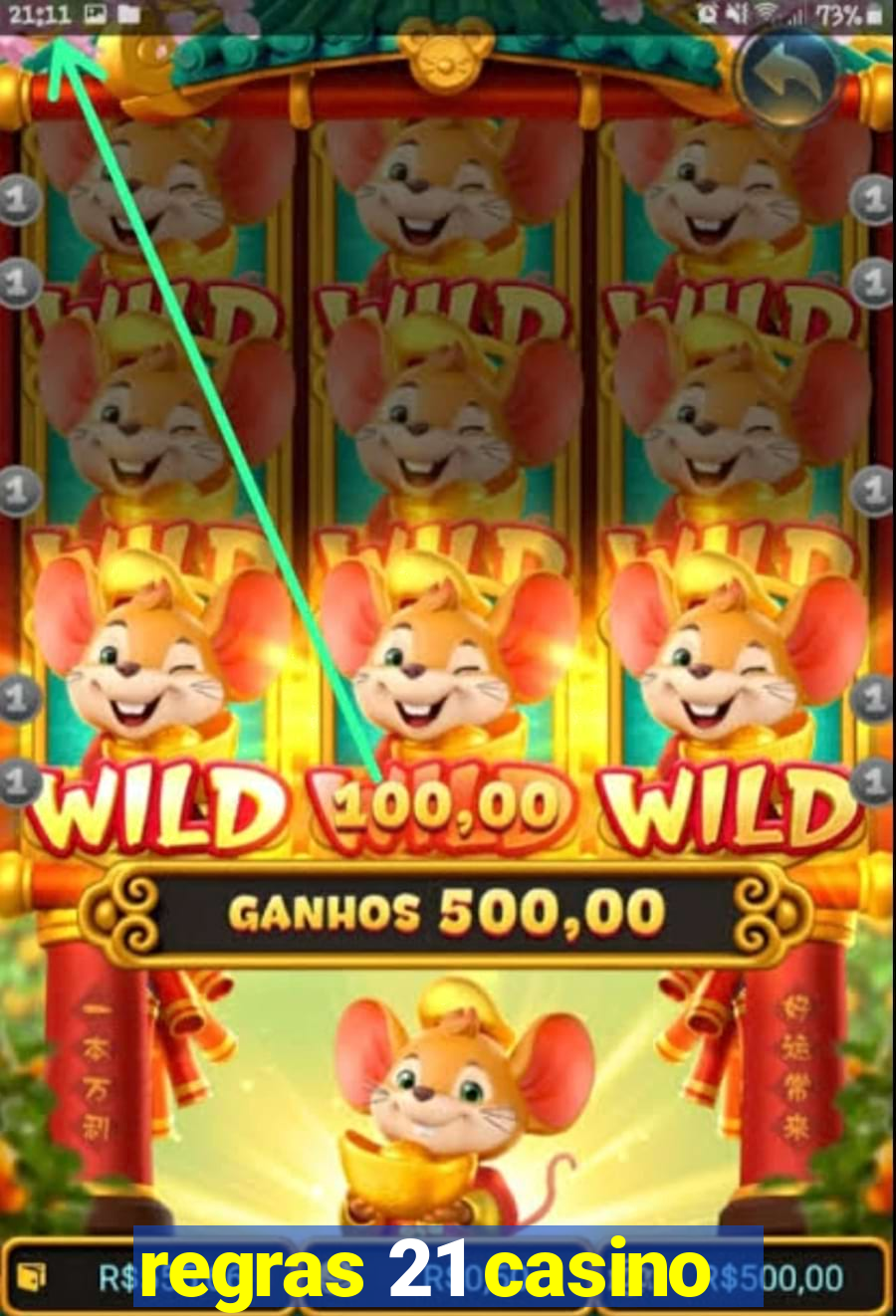 regras 21 casino