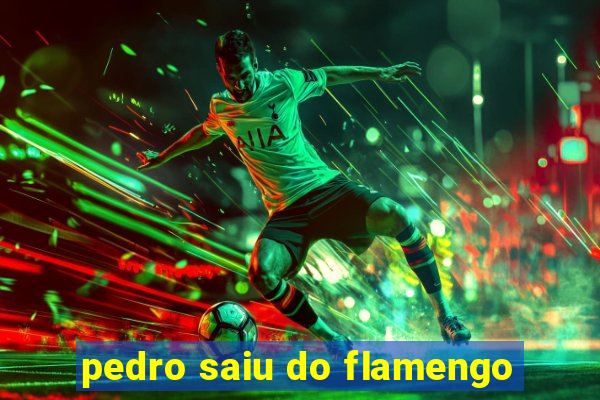 pedro saiu do flamengo