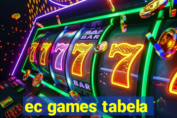 ec games tabela