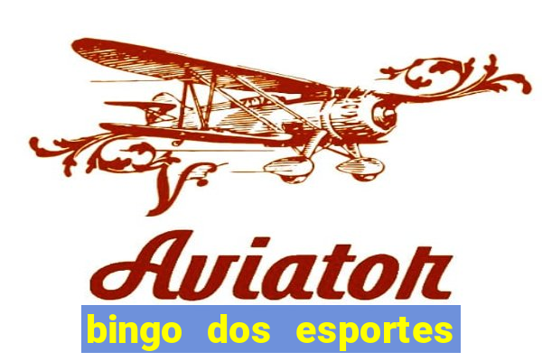 bingo dos esportes para imprimir