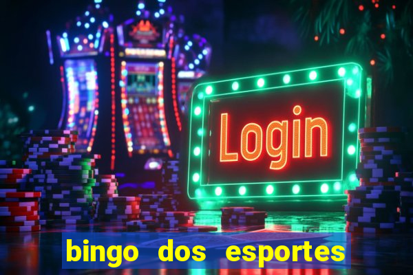 bingo dos esportes para imprimir