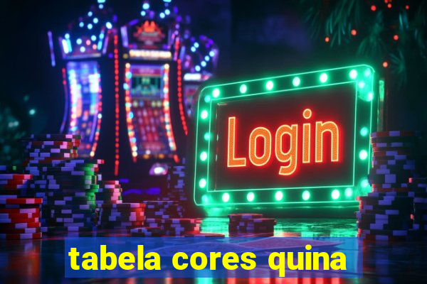 tabela cores quina