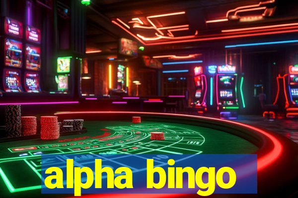 alpha bingo