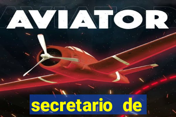 secretario de esporte salario