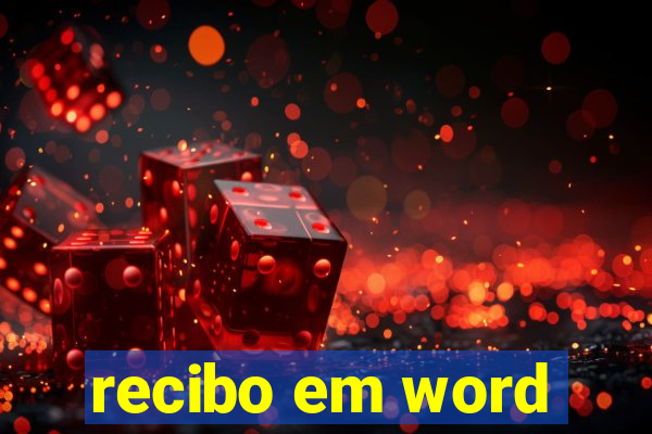 recibo em word