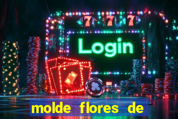 molde flores de papel para imprimir