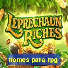 nomes para rpg