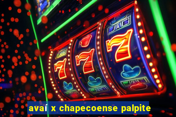 avaí x chapecoense palpite