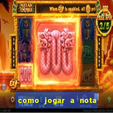 como jogar a nota do enem