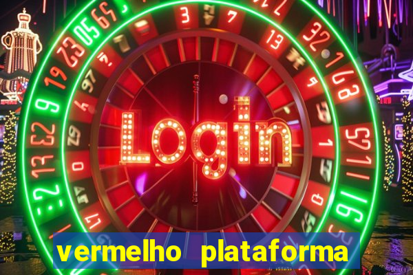 vermelho plataforma de jogos