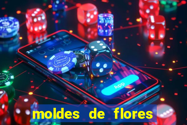 moldes de flores gigantes para imprimir