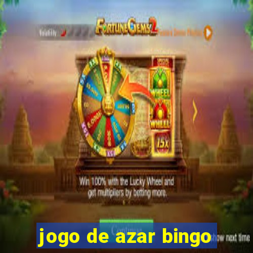 jogo de azar bingo