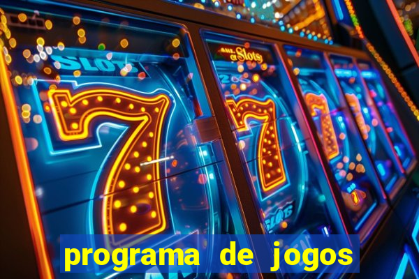 programa de jogos de futebol