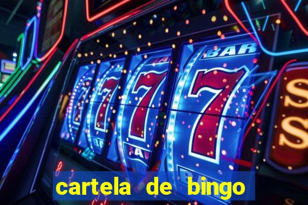 cartela de bingo cha de bebe